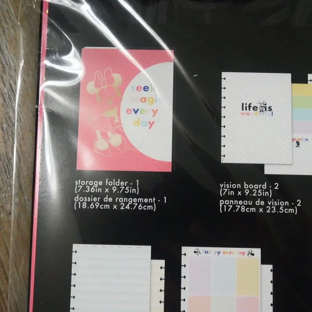 NEW Happy Planner Disney Minnie Mouse Classic Planner Companion Folders Papers